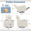 Fauteuil oscillant inclinable manuel pivotant avec poche latérale-130459283