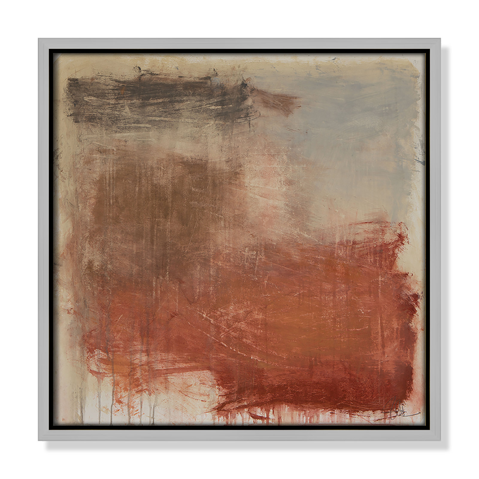 Colin "Autumn Over The Riviera" Print, Silver, 13.5" H x 13.5" W
