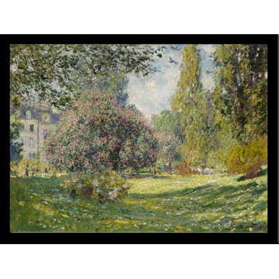 «The Parc Monceau» par Claude Monet, reproduction de peinture à l'huile sur papier