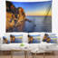 Paysage, paysage, village, plage, tapisserie, tapisserie-28507951