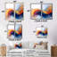 Impression sur toile orange, fractale fractale orange et bleu-801976170-801976168-801976175