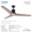 Ventilateur de plafond intérieur / extérieur à DEL 56 po Tempri-116509565-116509566