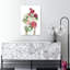 Surreal Rose Portrait Abstract Contemporary Elegant Rose Flower Nature Wall Art Print 1 Piece Wrapped Canvas Wall Art-784368364