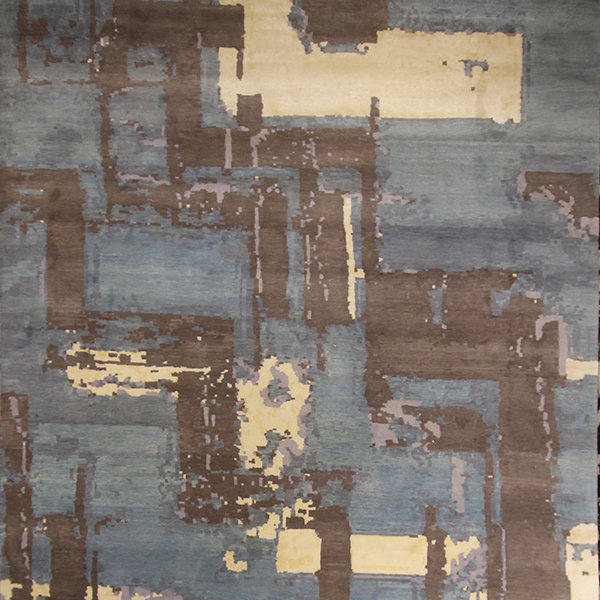 Hand Knotted Wool Area Rug
