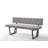 Kassis + Mukai - Modern Grey Fabric + Walnut Dining Set-267724150
