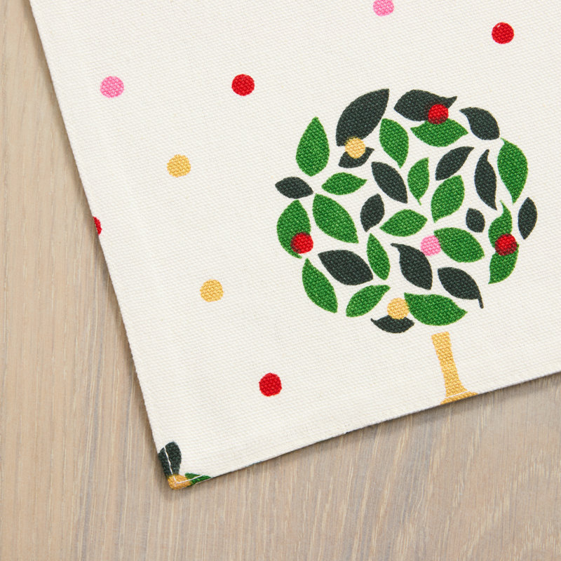 Kate Spade New York Holiday Confetti Placemats 13"x19" Cream/Green