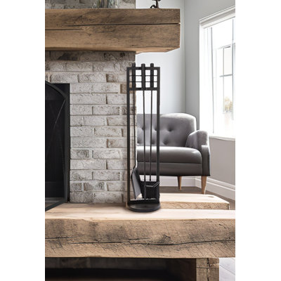 4 pc fireset with cylinder handles