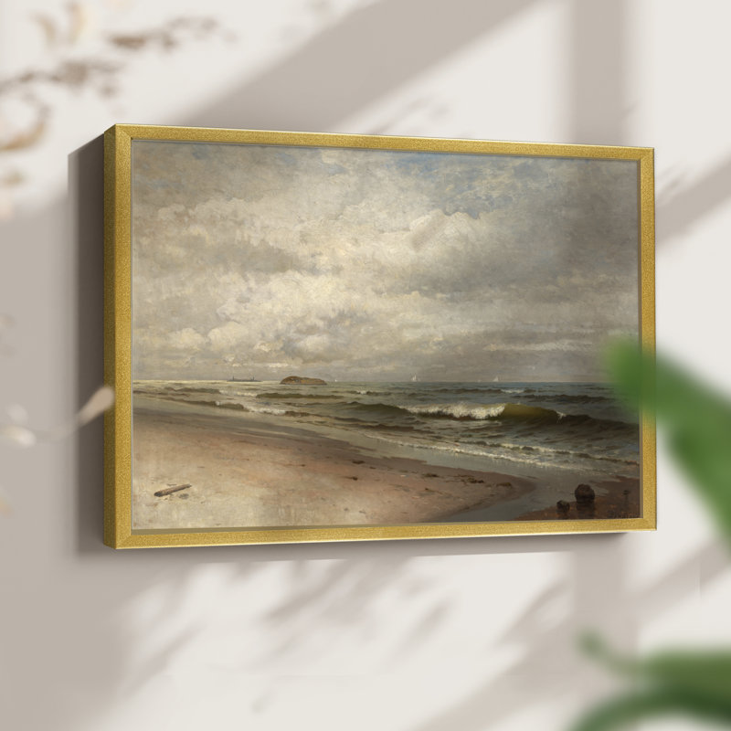 Paysages rétro-9 - reproduction encadrée - réaménageable, H 8 po x l 10 po, Doré