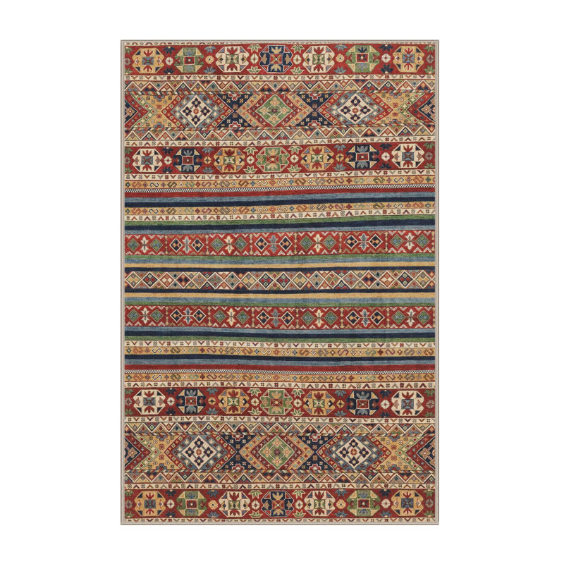 Abstract Indoor Rug, Rectangle 4' x 6'