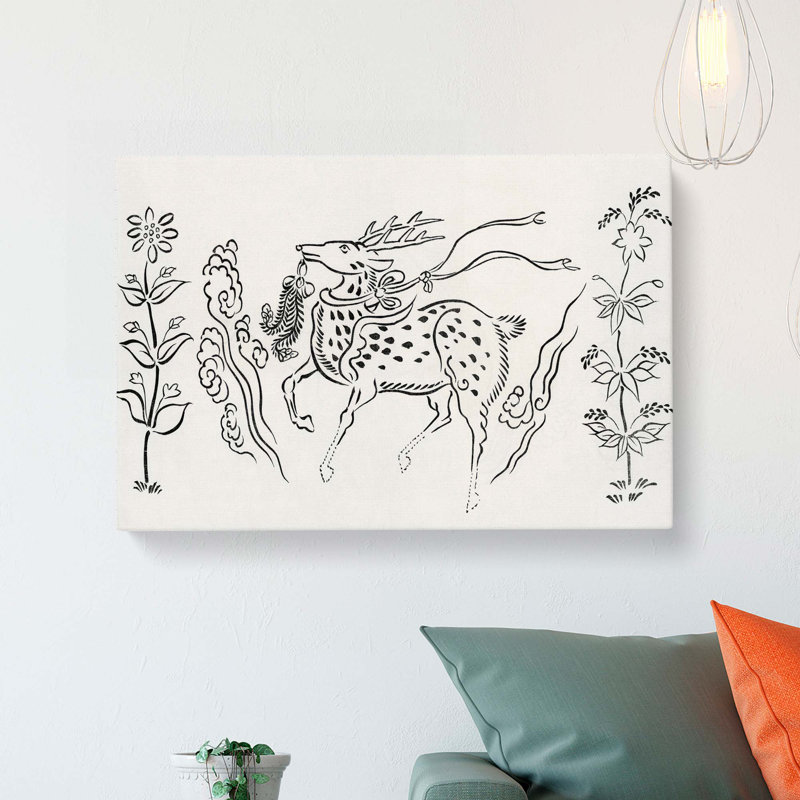 Stag Deer by Taguchi Tomoki - Wrapped Canvas, 50cm H x 76cm W x 3cm D