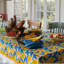 Lemon Tree Handmade Floral Tablecloth