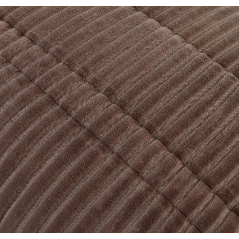 100% Cotton Throw Pillow, Down Alternative, Brown