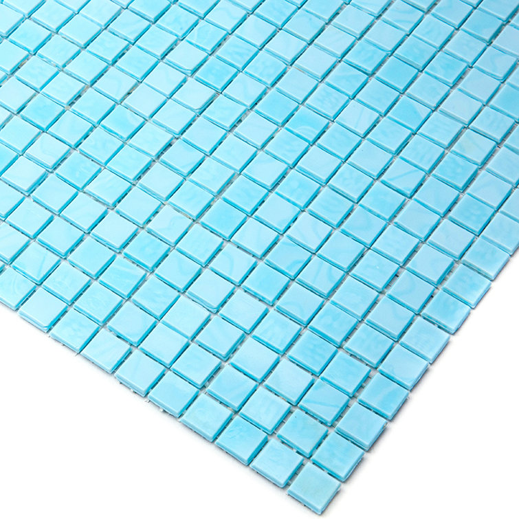 Skosh 0.6" x 0.6" Glass Grid Mosaic Wall & Floor Tile