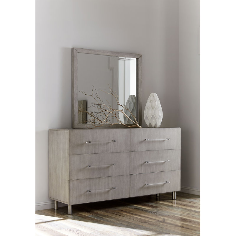 Bystrík 64'' W 6 - Drawer Dresser, Gray