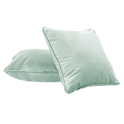 Rectangle Lumbar Microfiber Pillow with Piping, 2-pack