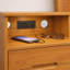  Table de chevet moderne Mid-Century avec tablette ouverte et station de charge-550995519