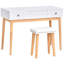 Ensemble de coiffeuse avec tabouret et miroir