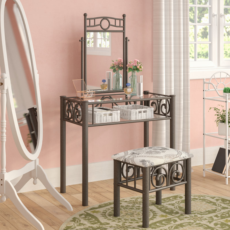 Voshell Vanity, Dark Brown