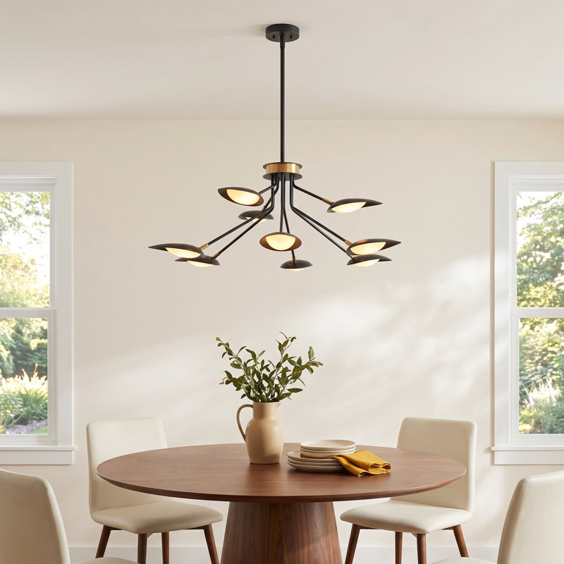Cillian 9 - Light Dimmable LED Sputnik Sphere Chandelier