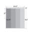 Rail simple extensible à 4 panneaux l 57 po x H 94 po, largeur de panneau 15,75 po-90564390