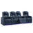Upholstered Power Reclining Home Theater Seating with Cup Holder-1068396062