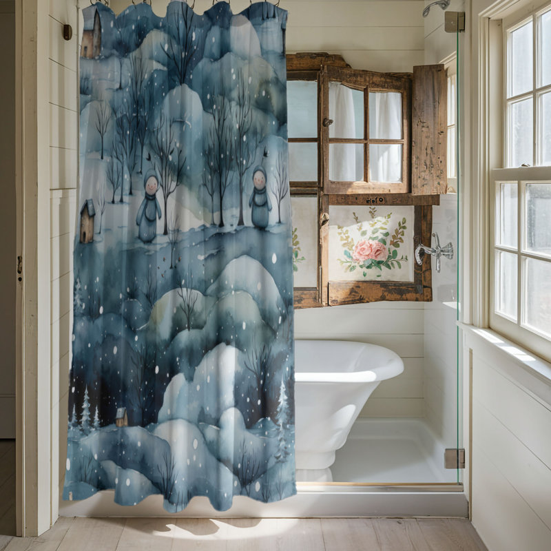 Arctic Wonderland - Premium Shower Curtain, 74"H x 71"W