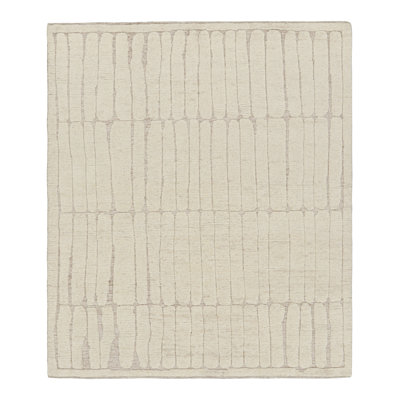 Rug & KilimâS Contemporary Rug In White With High-Low Geometric Patterns -  31960