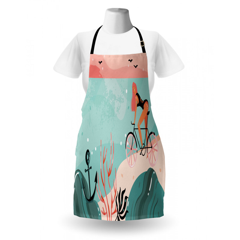 Tablier de plage graphique