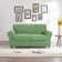 Elastic Textured Grid Separate Box Cushion Loveseat Slipcover