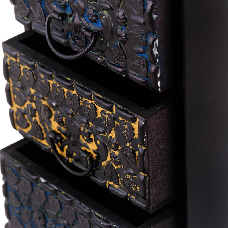 Wood Jewellery Box + Drawers