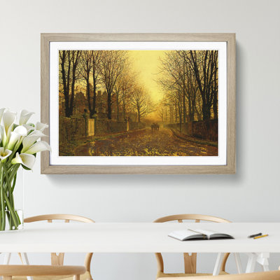 Autumn Evening by John Atkinson Grimshaw - Picture Frame Graphic Art