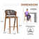 Brasia 29.72" Patio Bar Stool with Cushion