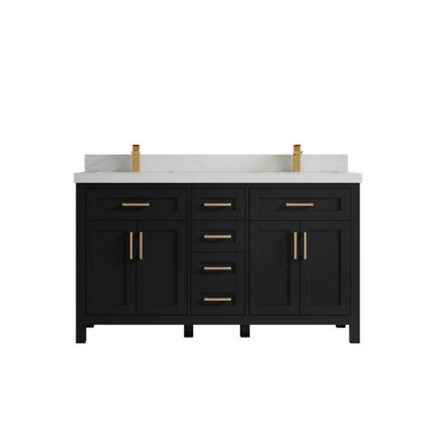 Ensemble de meuble-lavabo double 60 po Adeyne