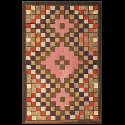 One-of-a-Kind 2'9" X 4'6" 1920s Wool Area Rug in