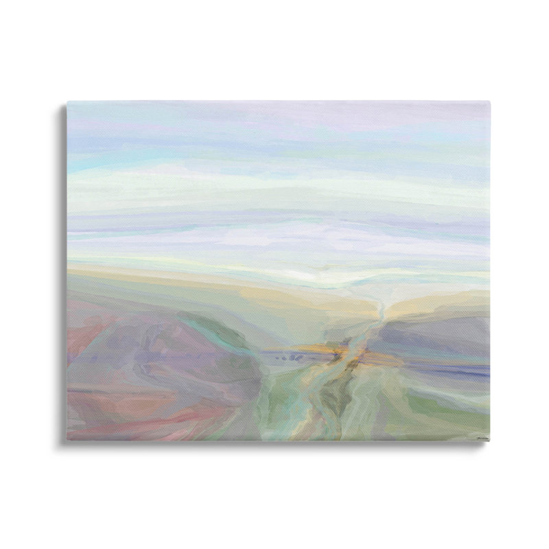 "Abstrait pastel canyon", art mural par Michael Tienhaara, H 16 po x l 20 po x P 1,5 po