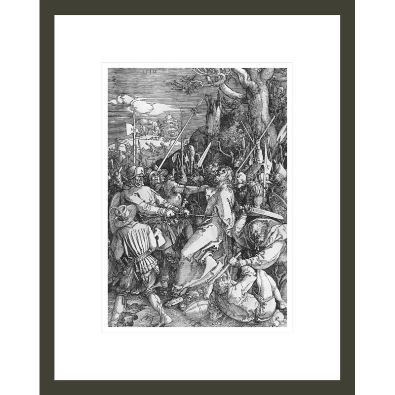 «The Arrest of Jesus Christ» par Albrecht Dürer, impression giclée sur cadre, H 16,75 po x l 13,38 po