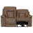 Brown Zero Gravity Dual Power Massage Loveseat