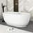 59" White Acrylic Freestanding Bathtub