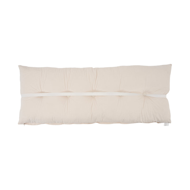 Upholstered Headboard Pillow, White, 150cm W x 60cm D