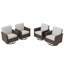 4 chaises de patio pivotantes et pivotantes avec coussins en oléfine-1069527923