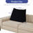 Cotton Linen Sofa Back Support Wedge Pillow Decorative Bed Throw Pillow, Black Compression-118161089