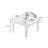 Retro Burlywood Solid Wood Rectangular Coffee Table