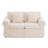 Greco Vintage Upholstered Rolled Arm Loveseat – Compressed Pack, Removable Cover-124822021