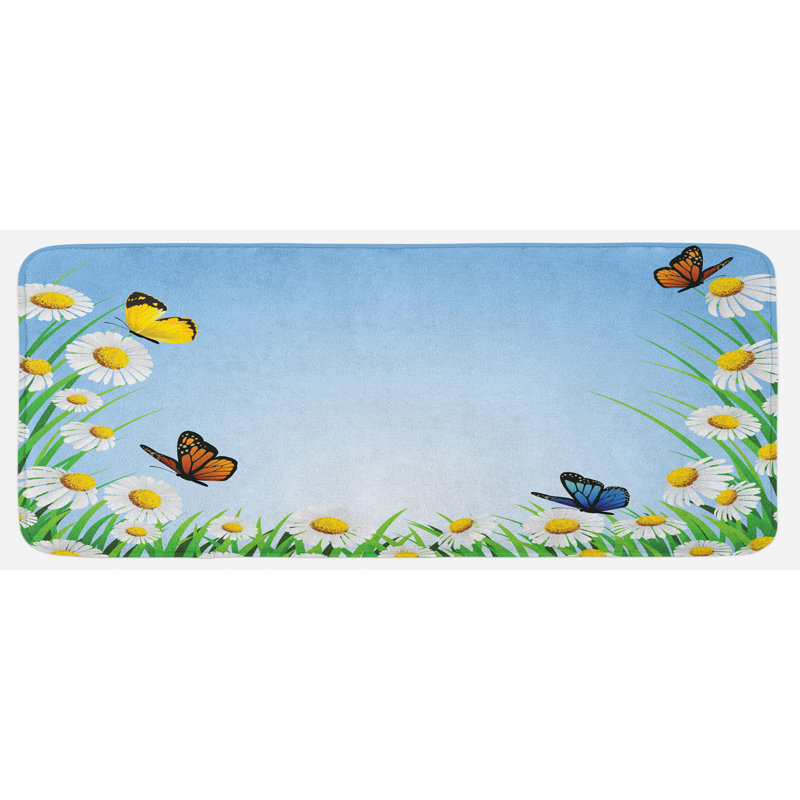 Tapis de cuisine papillon