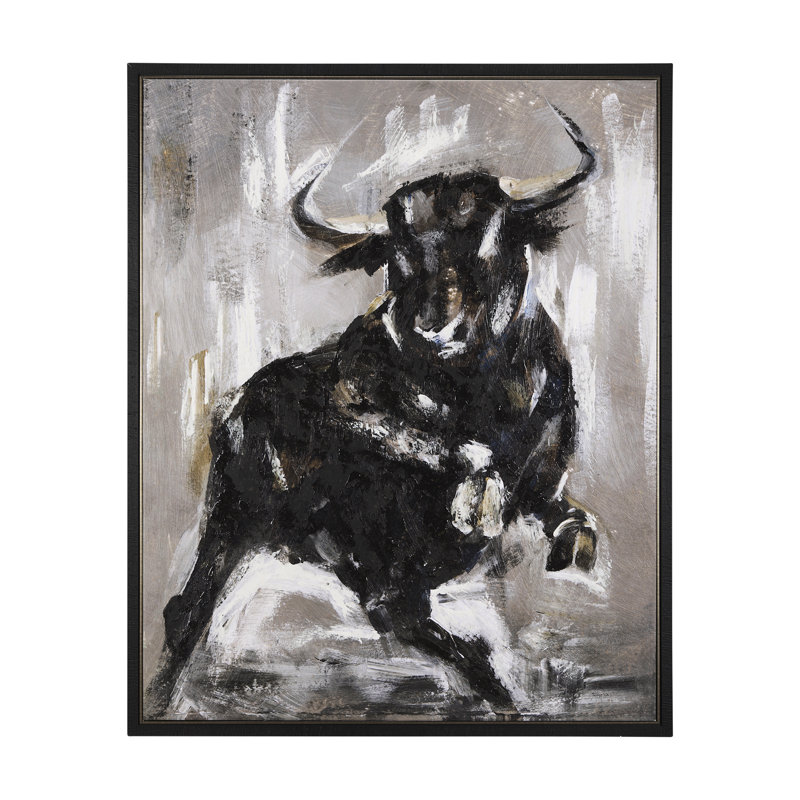Toile texturée Bull a Hand