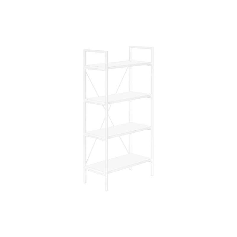 Bibliothèque élégante et fonctionnelle à 4 niveaux pour le bureau et la chambre à coucher Design contemporain