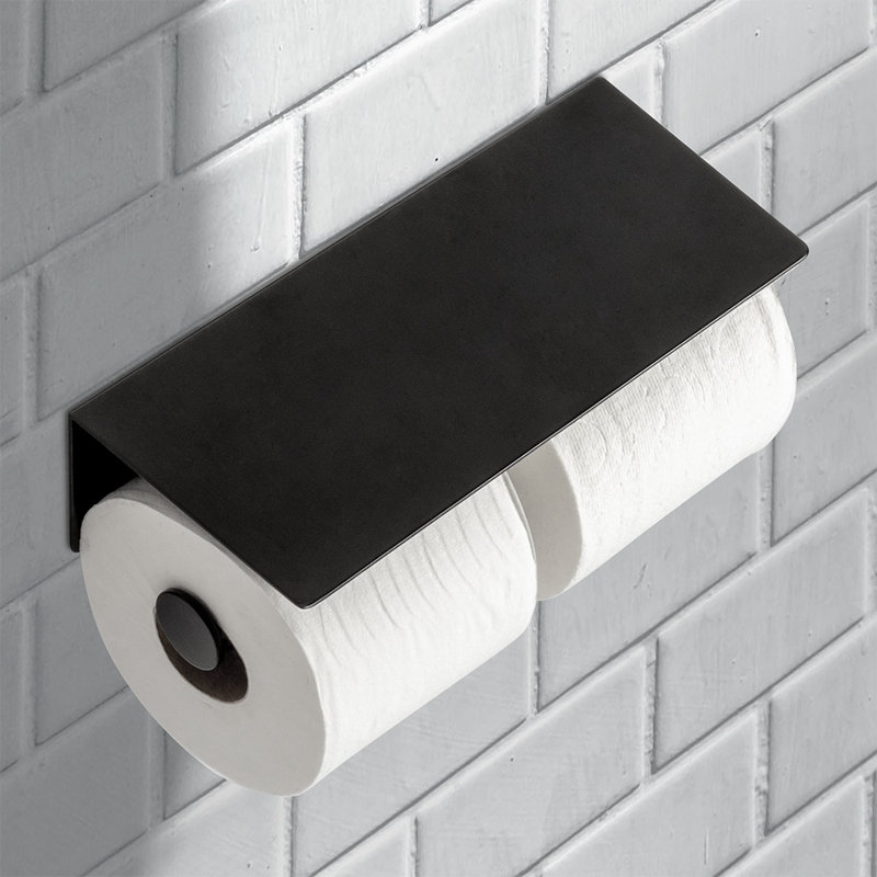 Ronda Toilet Paper, Matte Black