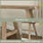 Farmhouse Solid Wood Bench Minimalist Mortise and Tenon Design-1263767445