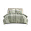 Housse de couette très grand / très grand avec motif rayé en coton et attaches intérieures pour les lits