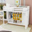 Lit mezzanine en bois avec tablettes, garde-robe et garde-corps-764968091-764968089